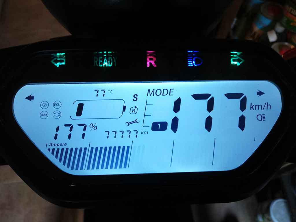 LCD display for electric scooter