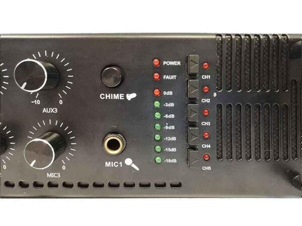 SC120UL-WS Public Address Amplifier 100V 120W Zone button